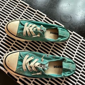 Converse All Star Slip On sneakers size 7 turquoise